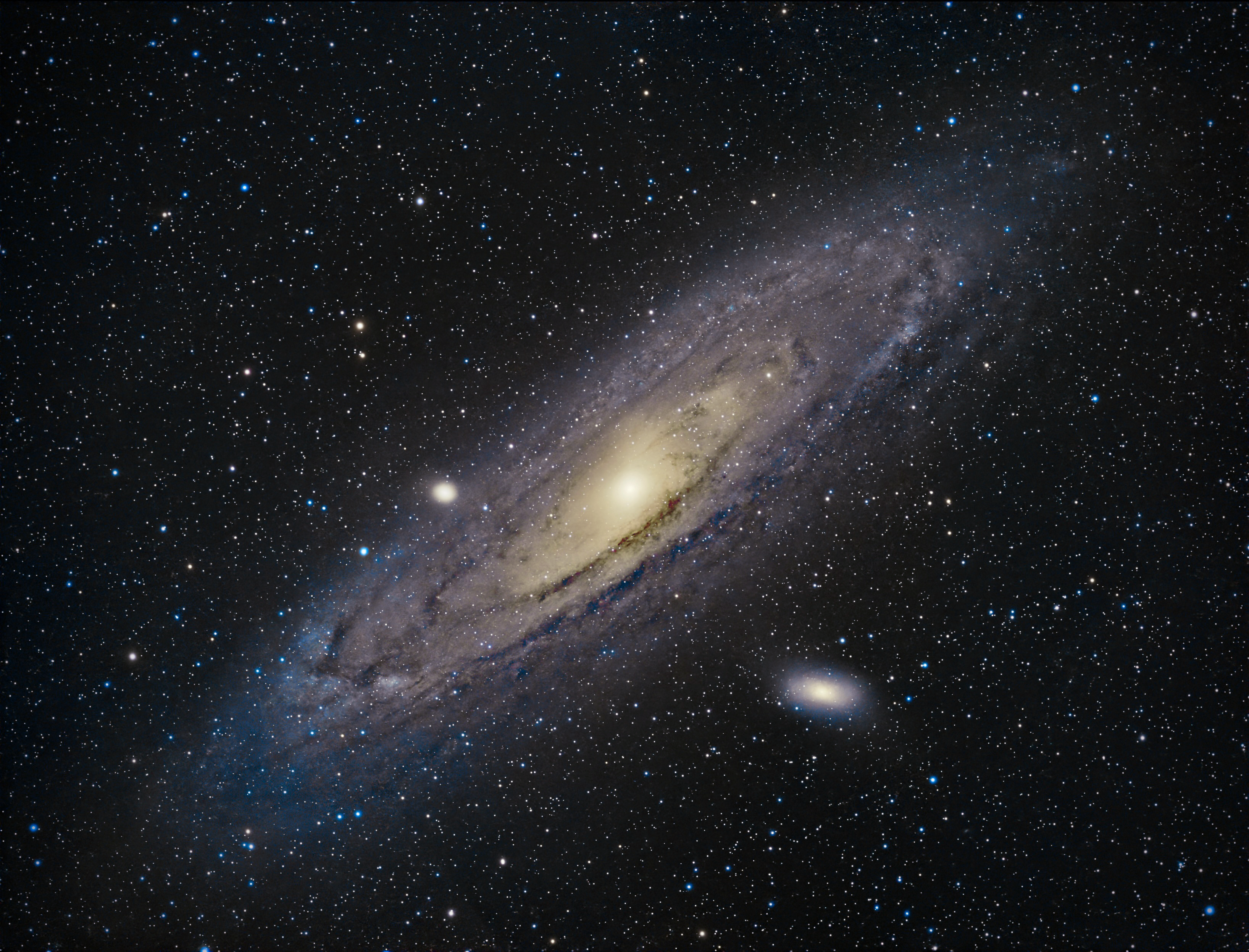 M31, La Galaxie d&rsquo;Andromède (avec M32 et M110)